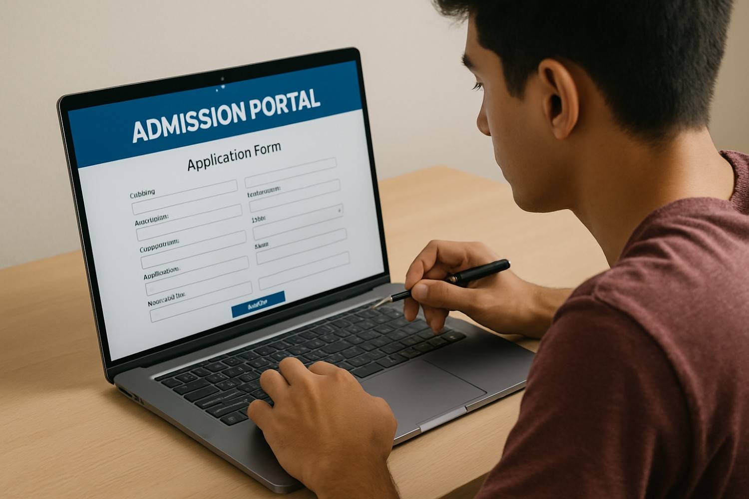 Admission Portal UG Application Interface