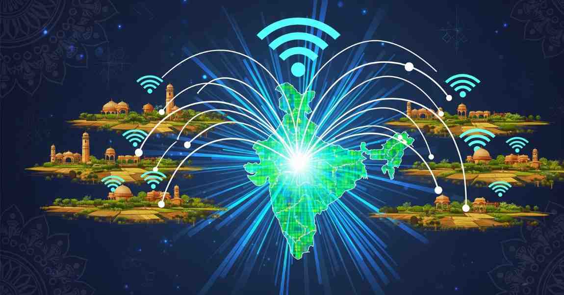 India internet population growth map showing concentration across states