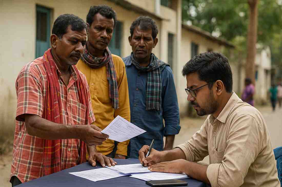 Shramshree scheme Bengal migrant support ফর্ম জমা দেওয়ার ছবি