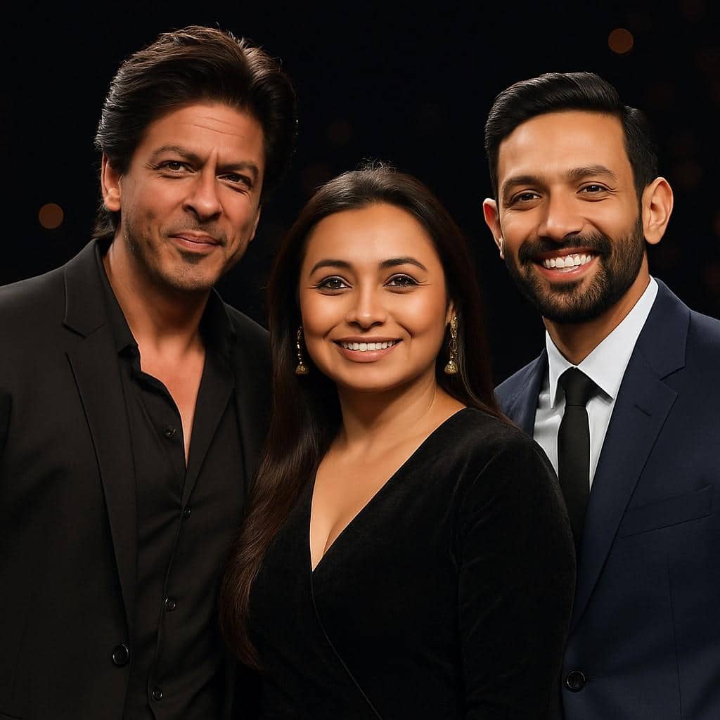 Winners of the 71st National Film Awards 2025 posing with their awards.