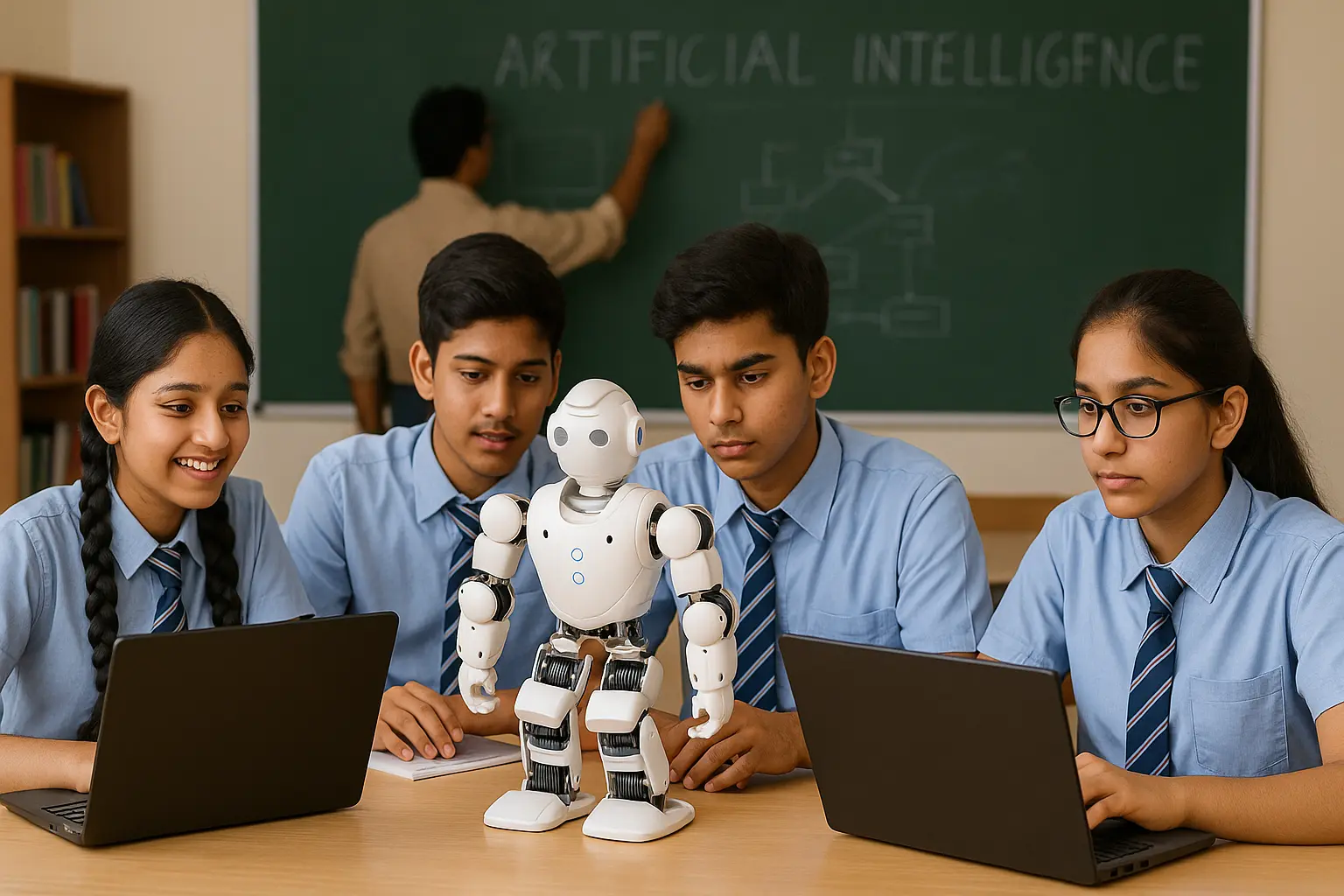 “AI curriculum in Haryana schools এ রোবোটিক্স নিয়ে প্রজেক্ট করছে শিক্ষার্থীরা”