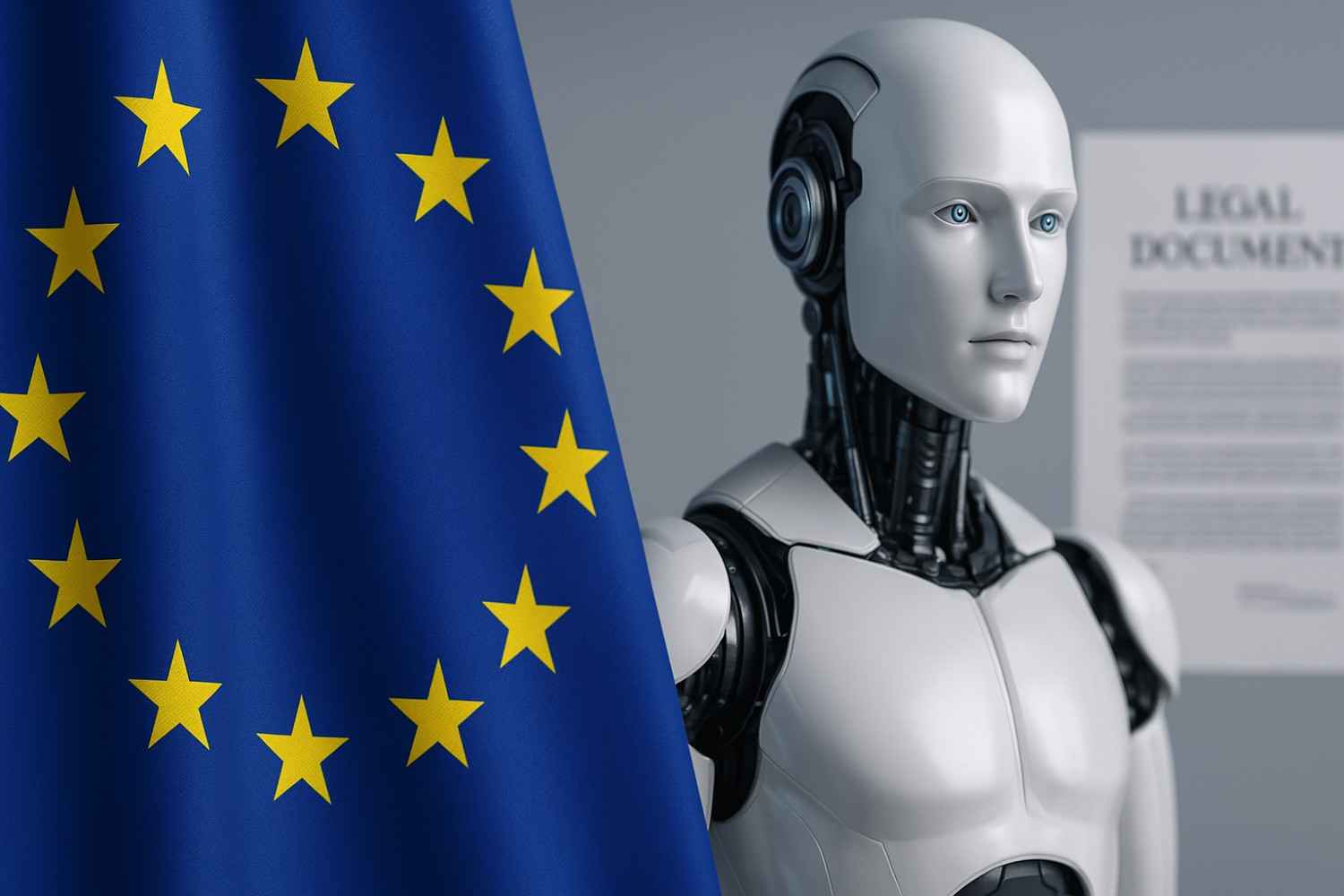 “EU AI Act 2025 – এআই নিয়ন্ত্রণের প্রতীকী ছবি”