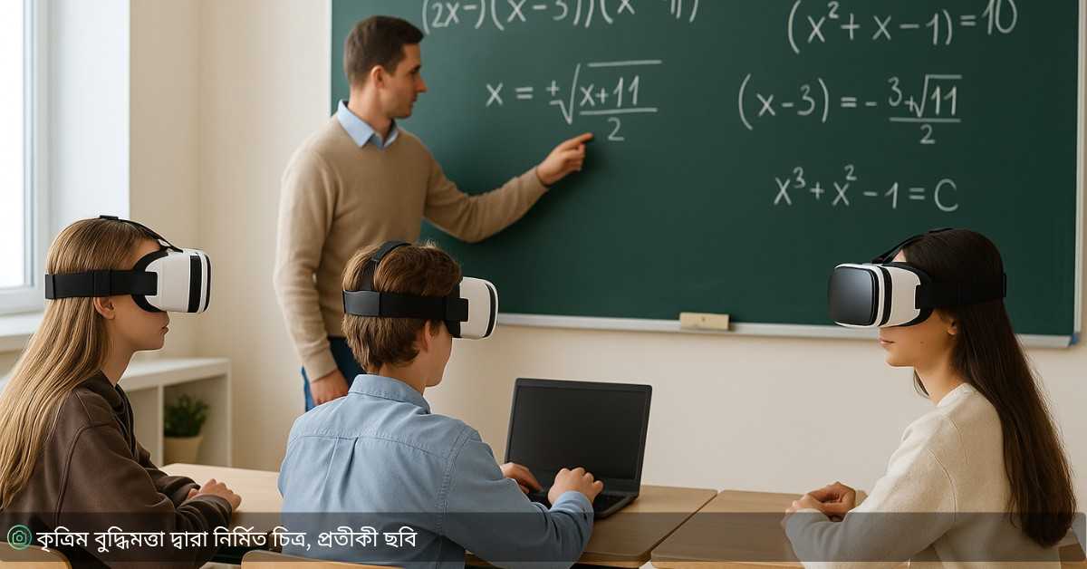 “Metaverse math learning এ ভার্চুয়াল ক্লাসরুমে পড়ছে আমেরিকান শিক্ষার্থীরা”