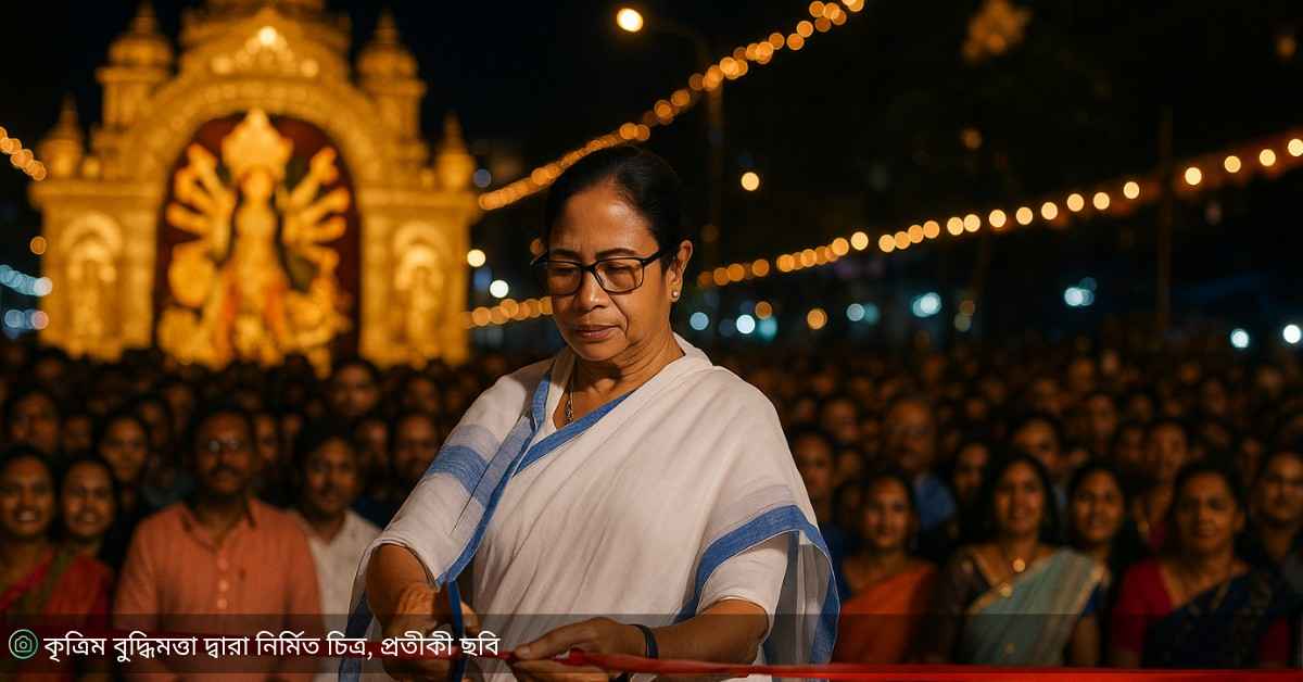 কলকাতা দুর্গাপূজা উদ্বোধন অনুষ্ঠানে মুখ্যমন্ত্রী